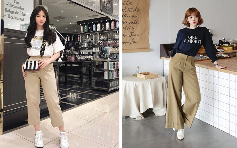 Cách tạo kiểu quần kaki để outfit bạn thu hút hơn